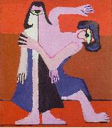 Ernst Ludwig Kirchner Mask-dance oil painting artist